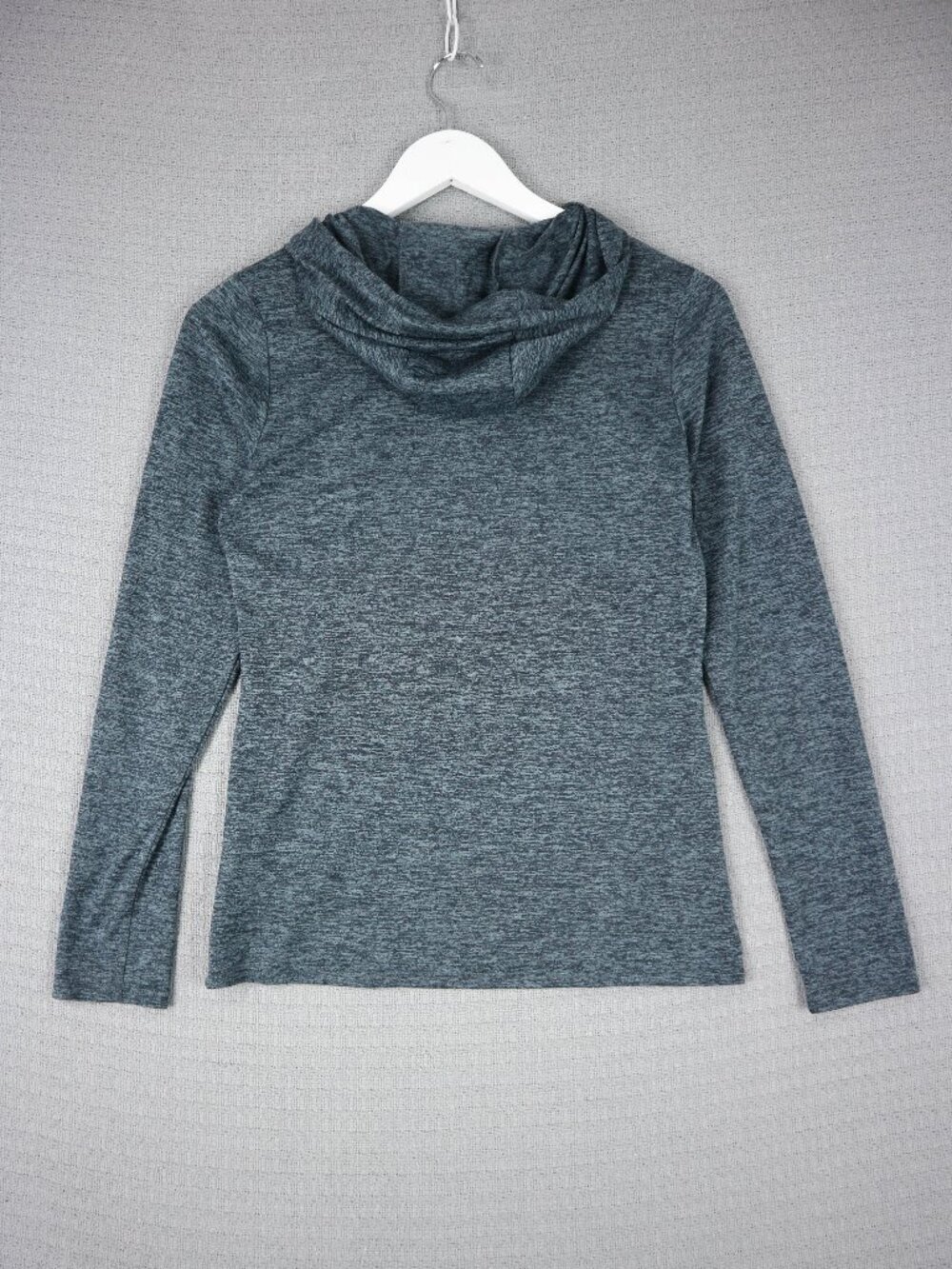 Nike heather Grey Womens dri Fit Longsleeve Hoodie Small Running Activewear - Picture 2 of 6
